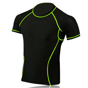 Camiseta unisex de compresión personalizada para gimnasio, para correr, rash guard, MMA, 2025 - Product Image 3