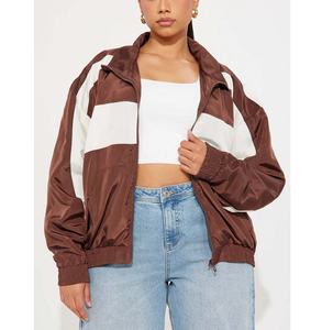 Best Quality <b>Women's</b> Nylon Zip <b>Windbreaker</b> <b>Jacket</b> Breathable Plus Size Vintage Style Pocket Fur Waterproof-Wholesale Available - Product Image 6