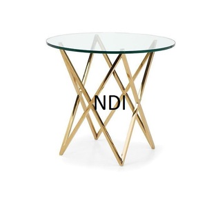 Table basse ronde de style moderne avec finition antique, décorative pour la maison, l'hôtel, le restaurant, la décoration de mariage, utilisation comme table d'appoint de canapé - Product Image 5