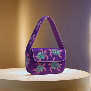 Pochette de soirée colorée vibrante de luxe pour femmes sac à bandoulière floral perlé à la main sac à main fleur à paillettes pour femmes et filles - Product Image 3