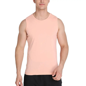 Camiseta sin mangas de moda para hombre, sin mangas, musculación, gimnasio, entrenamiento, atlético, informal, deportes, correr, ligero, secado rápido, de punto - Product Image 2