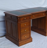 MEUBLES DE REPRODUCTION ANTIQUE BUREAU COLONIAL PARTENAIRE BUREAU FABRIQUÉ EN BOIS MASSIF D'ACAJOU, FABRICANT DE MEUBLES D'INDONÉSIE
