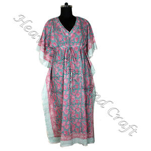 Abaya Dubai Popular vestido de mujer musulmán 2025 diseños de caftán largo de moda en la India caftán de tamaño largo/caftán ropa de algodón caftán - Product Image 4