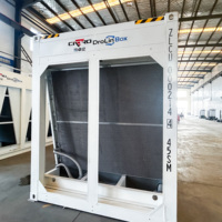 Conteneur de minage américain DrolinBox de 40 pieds avec refroidissement liquide, 192 unités S19, pour l'extraction de Bitcoin, PUE 1.06, clé en main