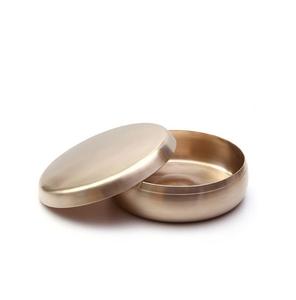 หม้อโรตีทองเหลืองบริสุทธิ์ทำด้วยมือทำเสร็จเรียบและมีฝาปิดที่สะดวกสบายสำหรับการเก็บรักษาชาติสนุ่มและสดใหม่เป็นเวลานาน - Product Image 3