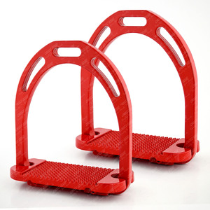 Étriers Jin en aluminium de nouvelle qualité étriers d'équitation anti-dérapants étriers de cheval équestre robustes montrent repose-pieds de saut - Product Image 3