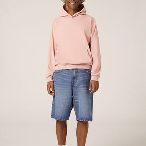 100% algodón Boxy Fit Sudadera con capucha para hombre en blanco de alta calidad de peso pesado logotipo personalizado sudaderas con capucha - Product Image 3