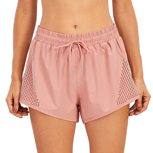 Women's High 2-in-1 Training Sport Shorts <b>Custom</b> Breathable Drawstring Mesh <b>Logo</b> Summer OEM Service Customizable Athletic Shorts - Product Image 6