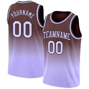 Vente en gros de maillots de basket-ball en polyester respirant à séchage rapide uniformes d'équipe imprimés de logo personnalisé maillot de basket-ball personnalisé en vrac - Product Image 4