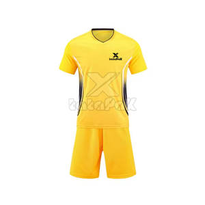 ชุดเสื้อฟุตบอลแบบแห้งเร็วชุดเสื้อแขนสั้นมีบริการ OEM - Product Image 1