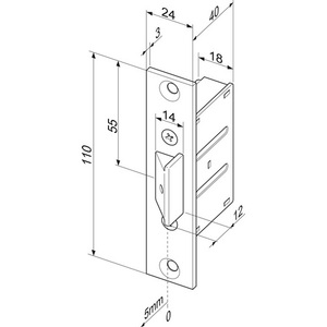 Serrure à mortaise moderne en alliage de zinc pour meubles et bureaux - Entrée par clé - Qualité supérieure - Product Image 4