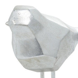 Escultura de Pájaros Hecha a Mano, Metal Fundido, Aluminio, Plata, Par de Pájaros, Escultura, Accesorios Decorativos, Adornos para Decoración del Hogar - Product Image 5