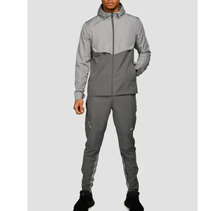 ชุดวอร์มมีฮู้ด2ชิ้นของผู้ชายชุดออกกำลังกายสำหรับวิ่งและวิ่งจ๊อกกิ้งชุดฤดูหนาวมาใหม่ขายส่ง - Product Image 4