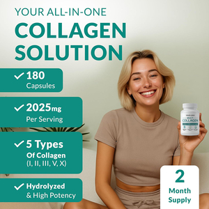 Fabrika Doğrudan Tedarik Tip I, II, III, V, X Kolajen Kompozit Kolajen Proteini Çoklu Kolajen Kapsülleri Cilt Aydınlatma İçin - Product Image 6