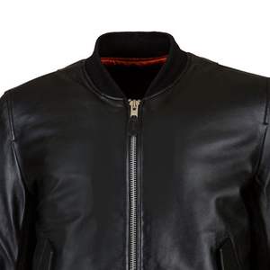 เสื้อโค้ทหนังสำหรับผู้ชายเสื้อแจ็กเก็ตแฟชั่นสำหรับผู้ชายสำหรับใส่กลางแจ้งออกแบบโลโก้ได้ตามต้องการ - Product Image 4
