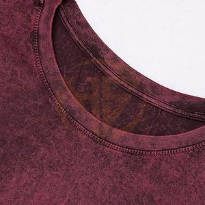 Créez votre propre logo, t-shirts pour hommes en coton 100%, lavage à l'acide, vêtements décontractés, dernier design, t-shirts pour hommes en coton lavé à l'acide - Product Image 3