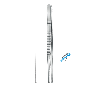 Fórceps de tejido de acero inoxidable de alta calidad 1x2 dientes delgados 13cm / 5 "fabricante de instrumentos quirúrgicos - Product Image 3