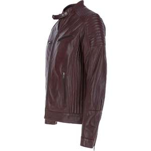Diseño superior 100% Chaqueta de invierno de manga larga con cuello levantado de cuero de alta calidad para hombre Diseño personalizado disponible a un precio razonable - Product Image 4