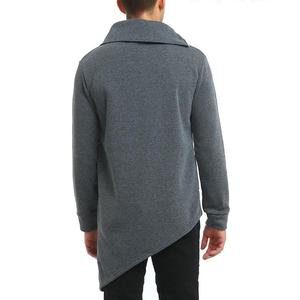 Sweat à capuche en molleton français de haute qualité avec broderie, sans cordon, 100% coton, sweat à capuche ample, sweat à capuche court pour homme - Product Image 3