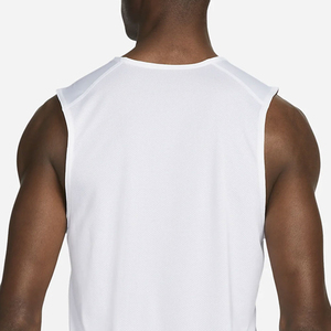 Camiseta sin mangas de alta calidad con logotipo personalizado cómodo poliéster sólido hombres Casual 100% poliéster transpirable 2025 hombres camisetas sin mangas personalizadas - Product Image 5