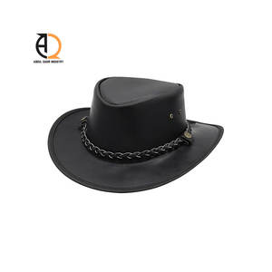 Sombreros de Vaquero de Cuero Genuino de Alta Calidad para Hombre y Mujer, Ajustables, de Piel de Vaca, Nueva Llegada, Sombreros de Vaquero de Cuero Real en Venta - Product Image 6