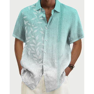 Diseño Personalizado de Camisas Hawaianas de Manga Corta de Secado Rápido para Verano, Camisas Hawaianas para Hombre - Product Image 6
