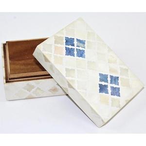 Caja de incrustaciones de hueso hecha a mano de gran calidad, caja de joyería con patrón de forro de hueso Natural, incrustaciones de hueso hechas a mano, uso decorativo para el hogar - Product Image 3