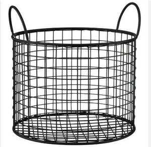 Cesta de fruta de hierro con forma rectangular más vendida, fruteros con cable negro, cesta de fruta tradicional para almacenamiento con asa - Product Image 6