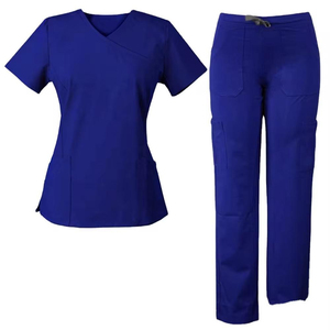 Hospital Uniforms Medical <b>Scrubs</b> Nurse Long Sleeve Eco-Friendly Knitted <b>Scrub</b> Suit <b>Women</b> Stretchy <b>Set</b> - Product Image 6