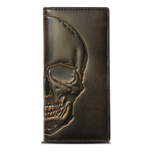 Portefeuille pour hommes slim en cuir italien de haute qualité en cuir véritable vintage - Product Image 1