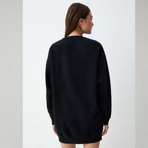 Sweat à capuche streetwear pour femme, personnalisé par le fabricant, 100% coton, doublé polaire, respirant, col à capuche, impression numérique, 340g - Product Image 2