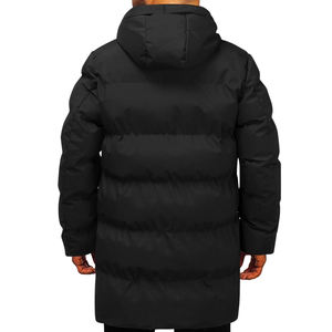 2024 New Custom Design Wholesale Casual Wear Stand Collar Front Logo <b>Long</b> Sleeve Winter Puffer <b>Jacket</b> for <b>Men</b> - Product Image 2