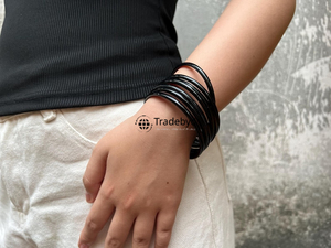 Designer Horn Bangle Natural Handmade <b>Boho</b> Fashion Jewelry Premium Quality Unisex Elegant Everyday Accessory Tradebyd - Product Image 3