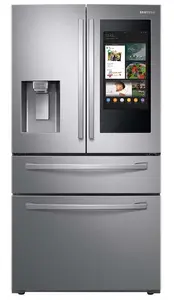 Новая цена 28 cu ft 4 Foor французский дверной холодильник с сенсорным экраном из нержавеющей стали