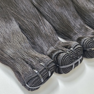 100% Human Machine Double Weft Vietnamese Virgin Bundles Full Cuticle Aligned Natural Colors Custom Shades Customizable Weight - Product Image 1
