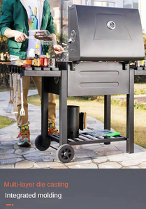 Barbecue à l'américaine pour usage domestique Villa résidentielle Cour Barbecue à charbon de bois Capacité de 10 à 20 personnes - Product Image 5