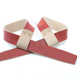 Correas de elevación de cuero ajustables de alta calidad para entrenamientos de gimnasio-ecológico Unisex mejora la fuerza de agarre y reduce la tensión de la muñeca - Product Image 4