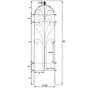 Enrejado de metal para plantas de pérgola, elegante soporte de jardín para exteriores, decoración para el hogar y el patio, diseño de estructura - Product Image 5