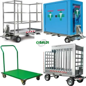 Remorque Baldi de haute qualité de fabrication italienne TRL 160 - 600 Kgs Trailer pour le transport de palettes Garantie 1 an Fabriqué en Italie - Product Image 5