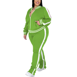 Chándal con capucha de invierno de talla grande de algodón ligero de buena calidad para mujer, venta al por mayor, jogging de manga larga para mujer - Product Image 3