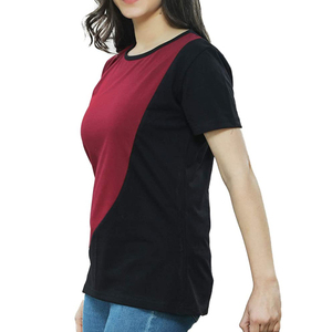Camisetas lisas personalizadas para mujer, de alta calidad, 100% algodón, OEM - Product Image 3