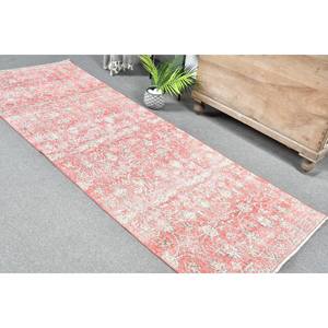 Tapis Turc Vintage Fait à la Main en Laine Écologique Rose Blanc Grande Surface Style Tabriz Couloir Rectangulaire Motif Salle à Manger - Product Image 5