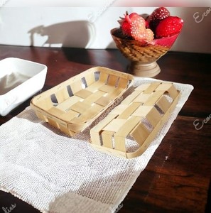 High Quality <b>Basket</b> Snack <b>Basket</b> Handmade Dried <b>Fruit</b> Bread Storage Bamboo Chip Woven Christmas <b>Gift</b> <b>Basket</b> - Product Image 2