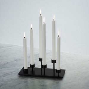 Soportes de velas modernos hechos a mano estilo antiguo en oro plateado negro mate y pulido para momentos románticos técnica de soldadura - Product Image 1