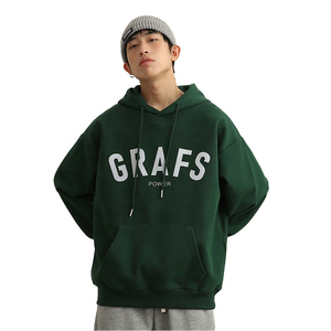 เสื้อฮู้ดแขนยาวสำหรับผู้ชายผ้าคอตตอน100% พิมพ์โลโก้ตามสั่งสำหรับฤดูใบไม้ร่วงฤดูหนาว2025 - Product Image 2