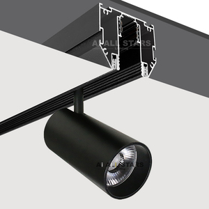 Profil extensible 2m <span class=keywords><strong>3m</strong></span> <span class=keywords><strong>Rail</strong></span> de voie magnétique DC48V <span class=keywords><strong>Rail</strong></span> de voie de lumière magnétique Led monté en surface pour profil de plafond extensible en tissu - Product Image 2