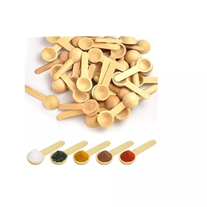 Cuillère en bois de Style moderne cuillère à café à sel cuillère à mesurer en bois couverts outils de cuisine cuillère en bois riz soupe Mini serveur - Product Image 5