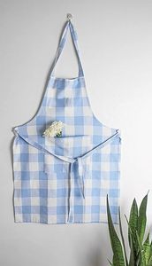 Delantal de cintura de algodón clásico estampado de alta calidad, lavable, transpirable, versátil para cocinar cómodamente, asar, limpieza, artesanía - Product Image 2