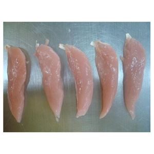 ไก่เนื้อด้านในกรอบเคลือบเกล็ดขนมปังนิ้วไก่ปรุงสุกแช่แข็ง