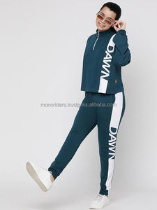 Survêtement en polaire personnalisé de haute qualité pour femmes Survêtement de sport de luxe de grande taille deux pièces ensembles pour femmes ensembles décontractés surdimensionnés - Product Image 4